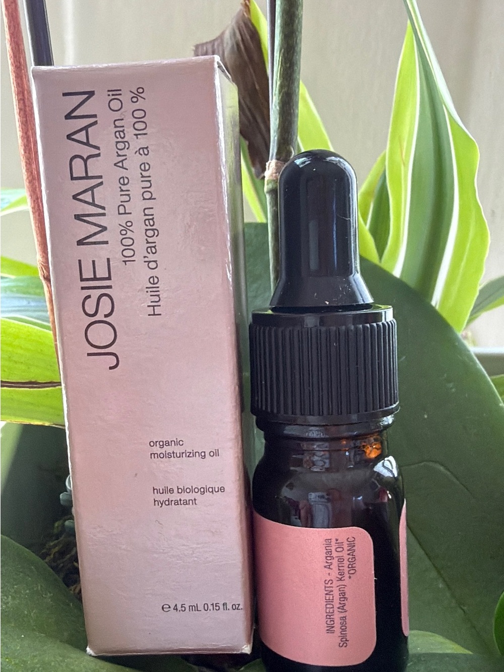 JOSIE MARAN Pure Argan Oil Serum - Pink & Black Packaging
